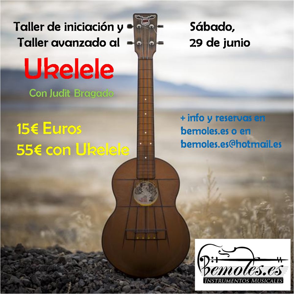 📡TALLER DE UKELELE🎸 !!!!!!!!!!!!!!!!!!!!!!!
Nueva fecha!!!!!!!!!!!!!!!!!!📅

Reservas en bemoles.es@hotmail.es o en el 920.700.097