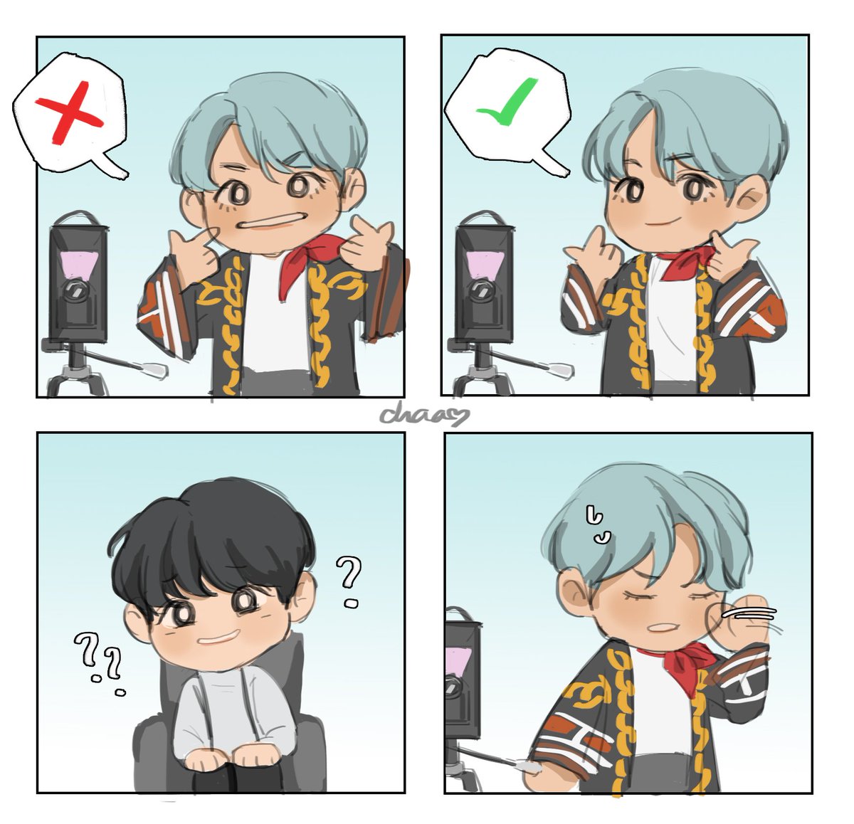 plainpainn's tweet photo. 😬❌🙂⭕️

#taekook #vkook #btsfanart https://t.co/rke3ICMVAm