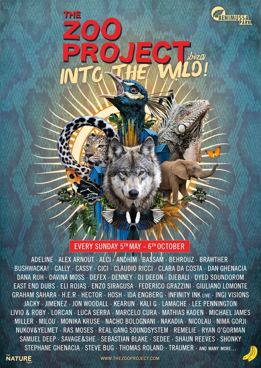 Lorcan_Music's tweet photo. Very happy to be part of @thezooproject family.
I'll be making my debut next week on Sunday, June 23rd.
#intothewild #thezooproject #zooprojectibiza #zooproject #ibiza #sundayfunday #zoofamily #daytime #thenatureproject #justzooit #rollerdisco #disco #housemusic #GETLOOSE https://t.co/SKtk6VMnOE