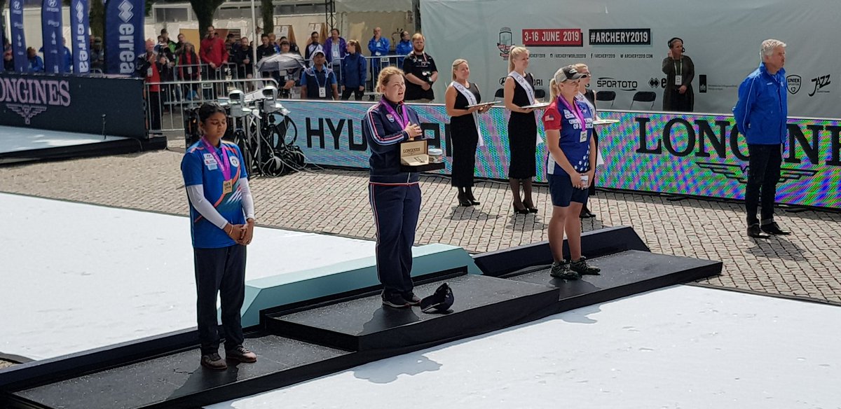 #dutcholympians#nvod#Goud voor Rusland, Zilver voor US, Brons voor India op het nummer Compound Dames. Congratulations.