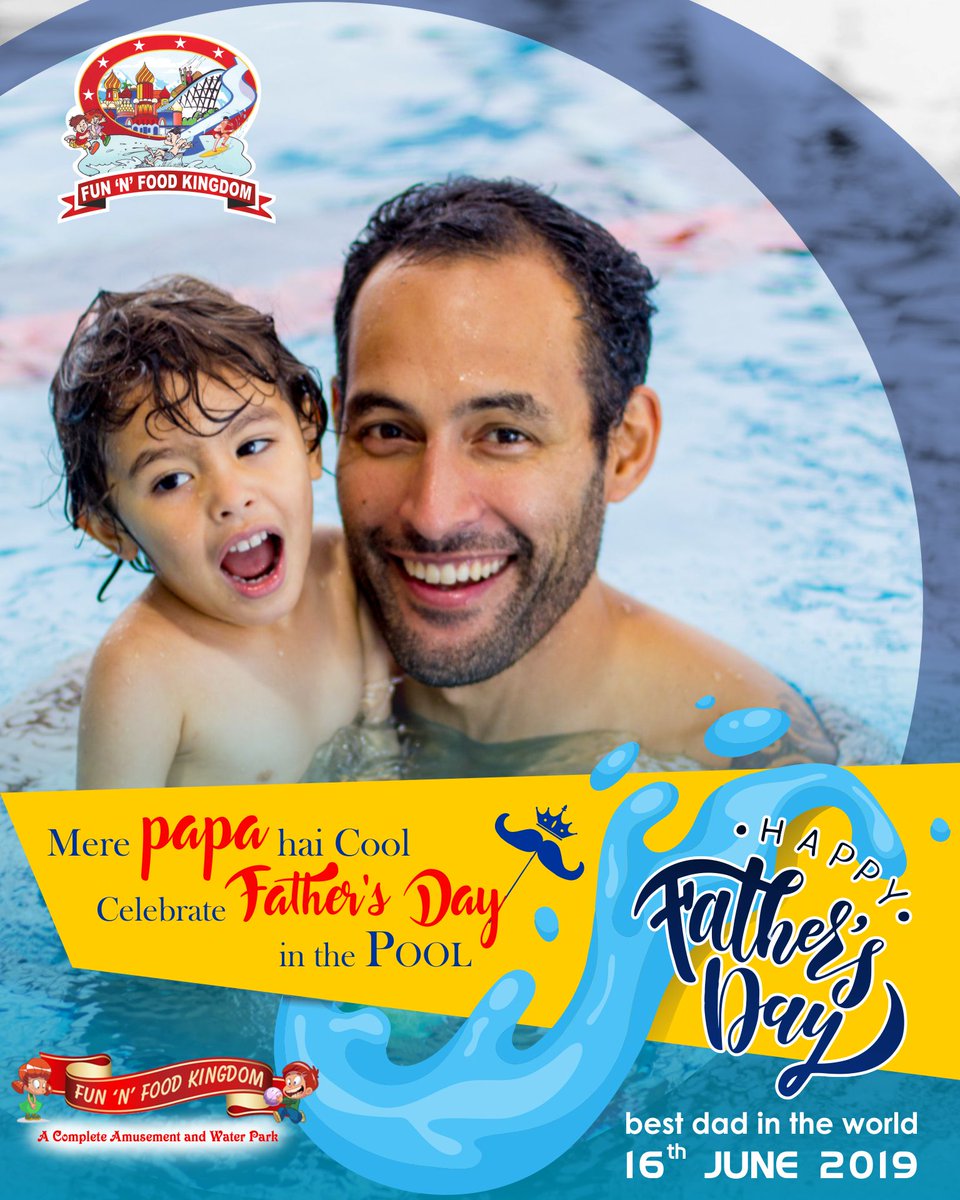 FunNFoodKingdo1's tweet photo. Agar apke papa hai cool to manao father's day in pool...#fathersday #worldfathersday #outing #celebratingfather #bond #funnfoodkingdom #waterpool https://t.co/Ofhf95Cz9O
