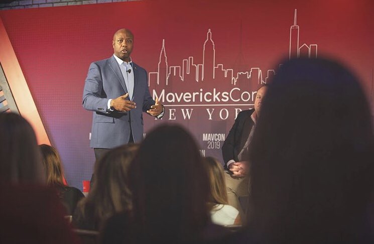 MavConference's tweet image. The room was electric. Thank you to @SenatorTimScott and the lineup of incredible speakers who came out and made last night a huge success! #MavCon19