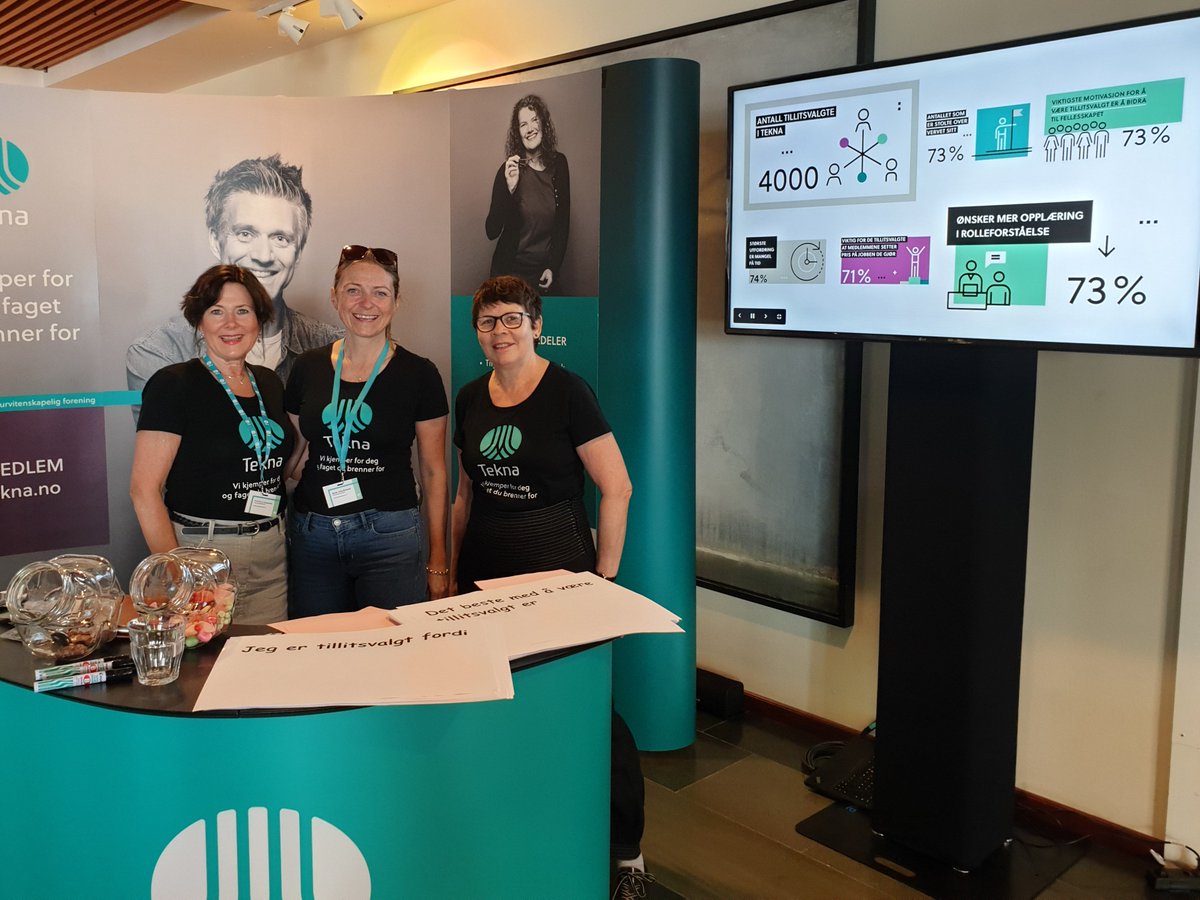 Tekna's tweet photo. #TeknaR19 er er i god gang i Molde! 210 delegater fra Teknas avdelinger, lønns- og interesseside og fagsiden skal i de neste dagene forme retningen for Tekna de neste to årene. Medlemmer kan følge med på live her https://t.co/e8tE8qd4Y4 https://t.co/GnuAqGBBmQ