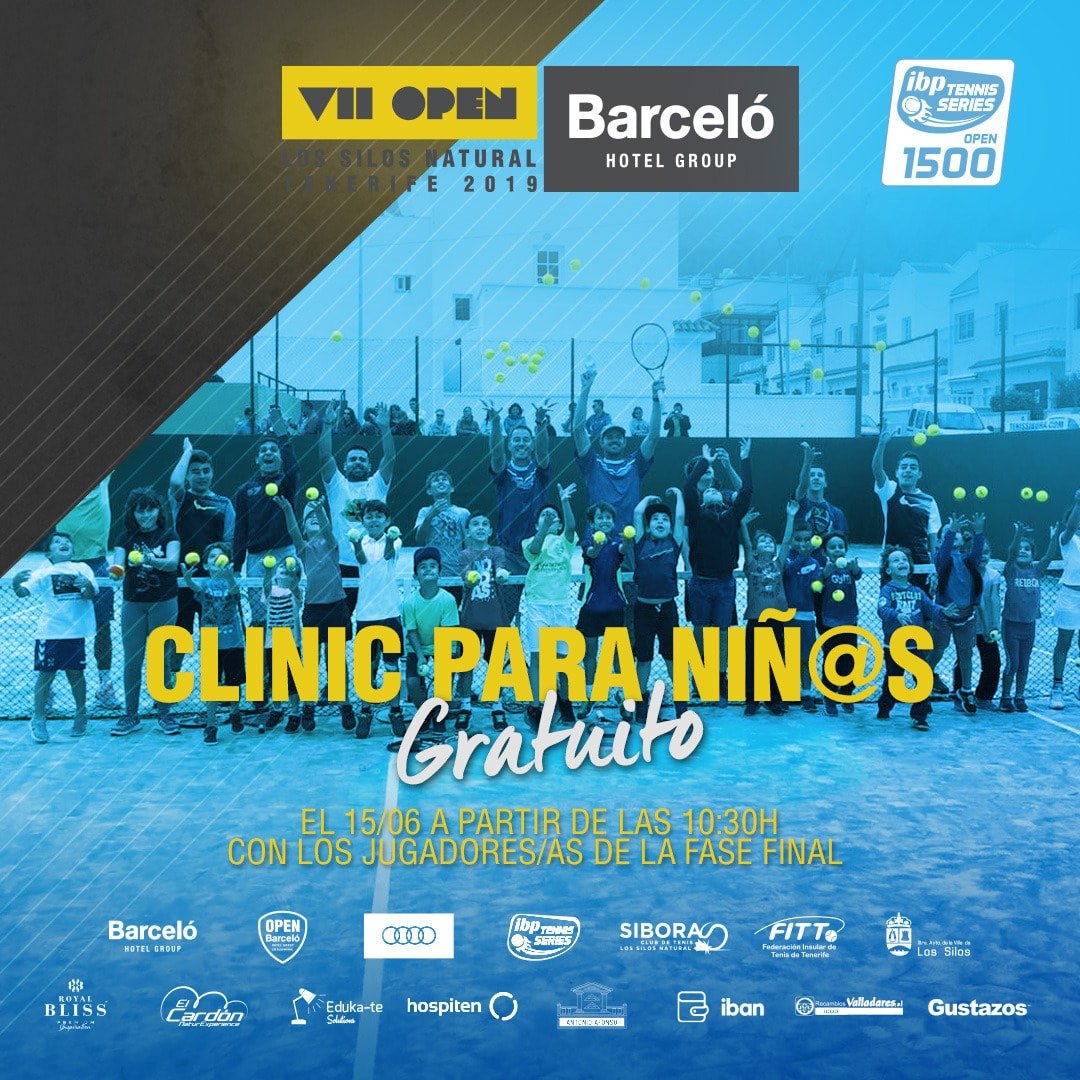openbarcelolsnt's tweet photo. Llegó el dia "D" en el @openbarcelolsnt @IBPTenis
https://t.co/JovSEAI0UL
Te esperemos en #LosSilos para disfrutar de una jornada llena de actividades y mucho tenis.
#OpenBarcelo19 #IbpTennisSeries #Tenis #Tenerife #CircuitoNacional #Finales #Consolacion #Femenina #Masculina https://t.co/5Vi2CJXNXO