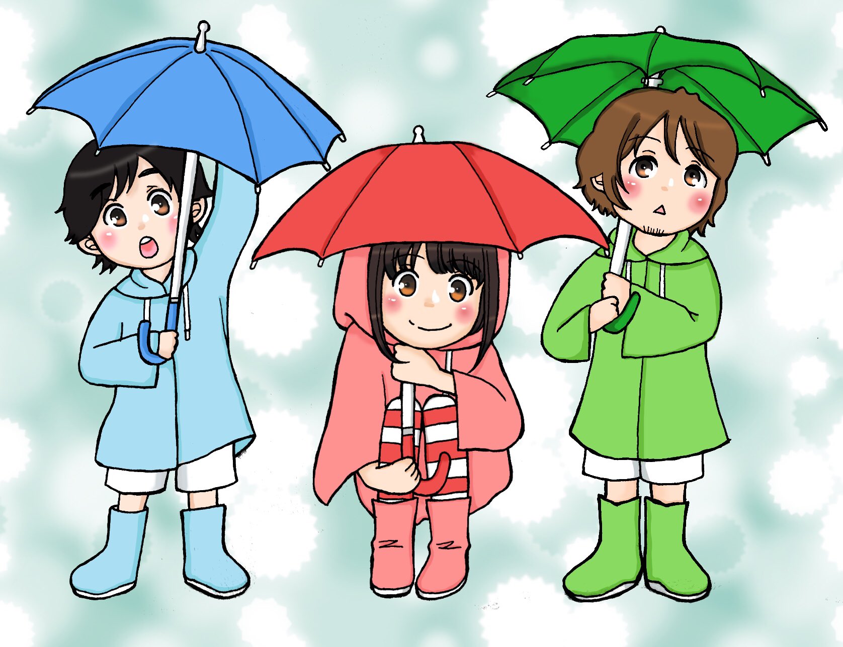 ワイ 梅雨ものがかり いきものがかり イラスト T Co Bj1nmx10fg Twitter