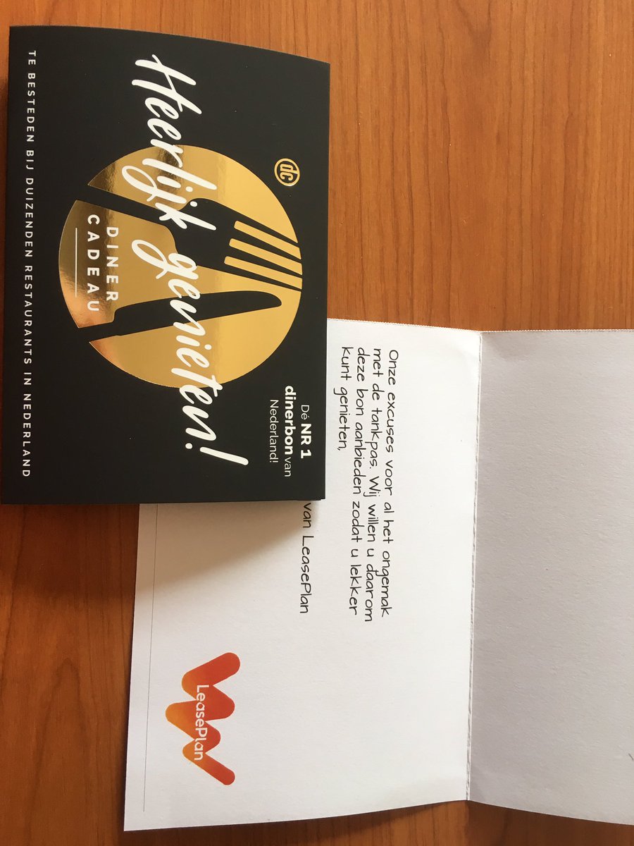 adoc71's tweet photo. Er was iets niet goed gegaan met mijn tankpas. Nu keurig opgelost en dan nu ook nog een aardige attentie voor het ongemak. Hartelijk dank @LeasePlanNL https://t.co/0kLMTUp76L