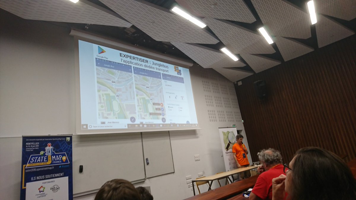 jawgio's tweet photo. Quelques applications pour la contribution #OSM sur mobile par @JLZIMMERMANN à @sotmfr
#OSMcontributor éditeur simple par formulaire
@vespucci_editor l'éditeur expert avancé
@BusJungle l'application dédiée au transport
#OSMgo réponse ingénieuse & ergonomique
#OpenStreetMap #SOTM https://t.co/9eHwXsTlDp