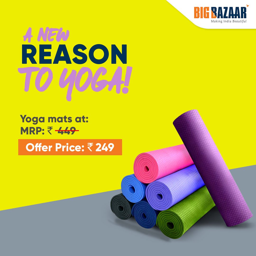Big Bazaar on Twitter "Have you bought your Yoga Mats yet? Shop for