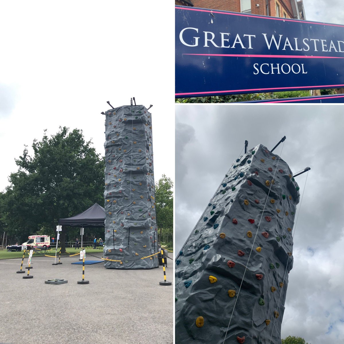 Our Mobile Rock Climbing Wall for a school fun day at @greatwalstead in Hayward’s Heath. 
.
.
.
#mobileclimbingwall #mobileclimbingtower #rockclimbing #rockwall #schoolevents #schoolactivityday #schoolfunday #familyfunday #summerevents