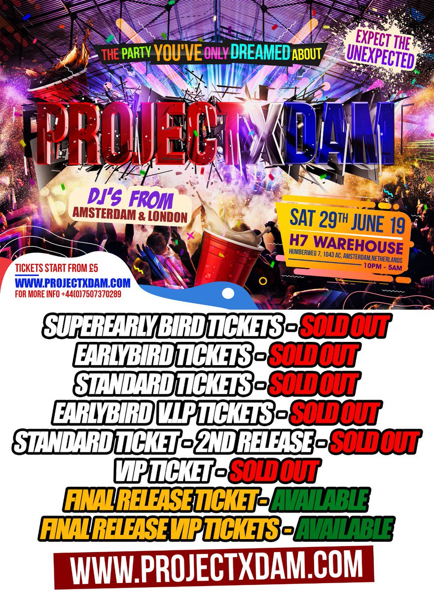 ProjectXUpdate's tweet photo. Final Release Tickets Are Out.
Once Sold Out, No More Tickets Will Be Released.

Get Your Ticket Now.

https://t.co/42dV6S6xGm

#ProjectXDam https://t.co/5qn4ZqSjOS