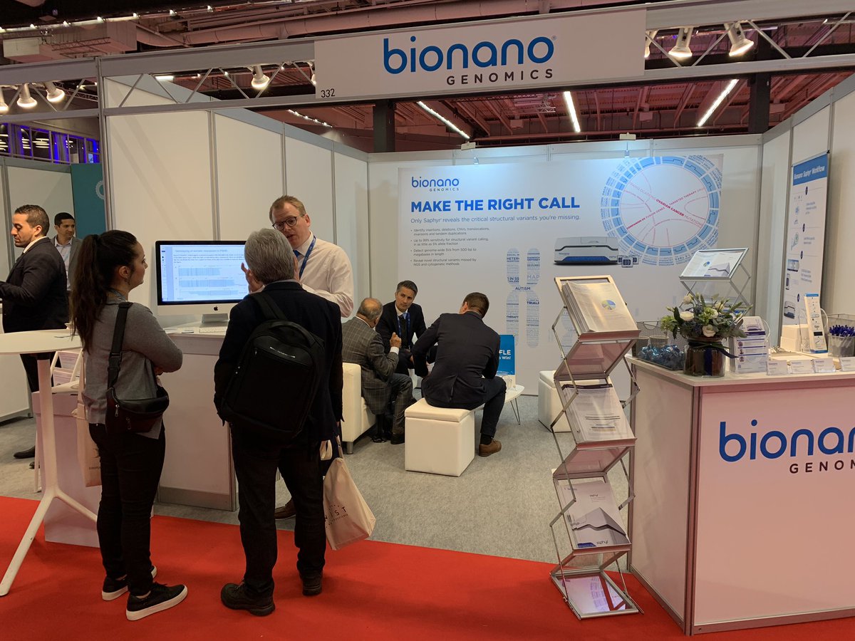 biowakeup's tweet image. It’s getting busy here! Come by the @bionanogenomics booth (#332) to discuss with our team about resolving large structural variants with #opticalmapping! #ESHG2019 #saphyr #nextgencytogenomics #maketherightcall
