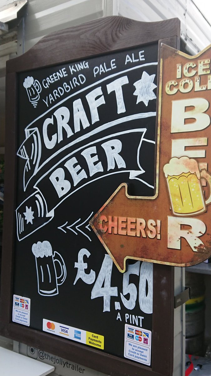 MillHillBwy's tweet photo. The best bar ever seen on the Broadway by @TheJollyTrailer here now. Music starts at 1pm https://t.co/sDrZkwxBSX