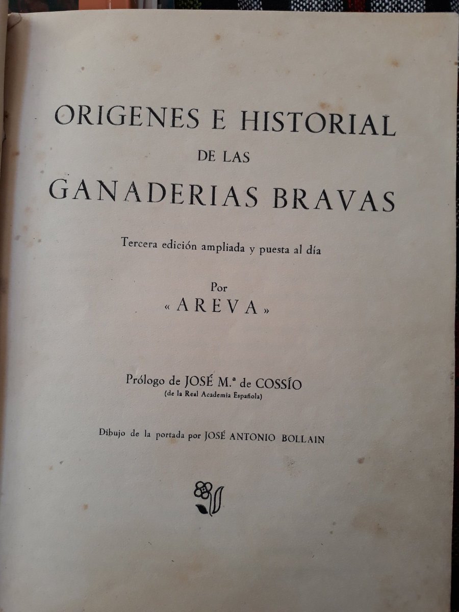 Origenes e Historial de las Ganaderías Bravas,  un bonito libro de los años 50 para conocer las ganaderías Españolas de aquellos años. Unos hierros han desaparecido, otros cambiado de propietario, otros continuan los herederos.