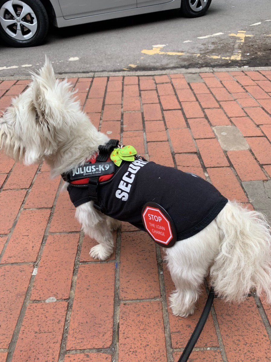 LCAG_2019's tweet photo. If youโre in #Weybridge today, look out for the LCAG protesters highlighting @PhilipHammondUKโs disregard for the #RuleOfLaw on the anniversary of the #MagnaCarta. Say no to #2FacedHammond and #STOPtheLoanCharge https://t.co/gpNOSLHycm