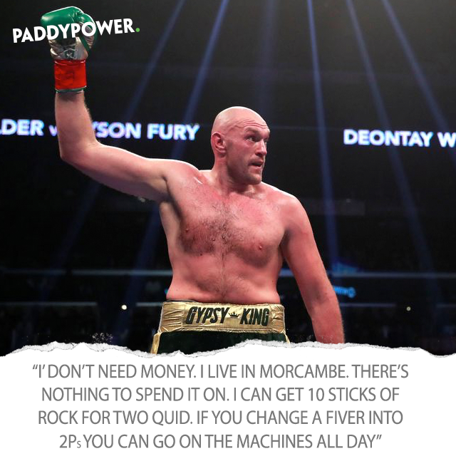 paddypower's tweet image. Tyson Fury takes on Tom Schwarz this evening.  Here's a collection of some of Fury's finest quotes.