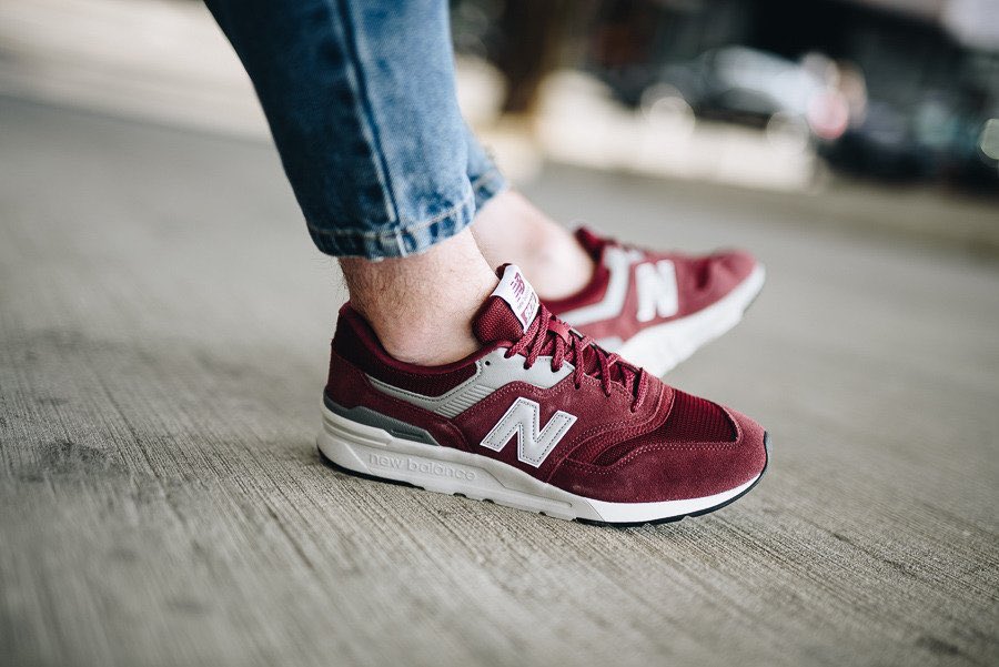 “Ad: The classic burgundy and silver New Balance 997H is NOW ONLY £31.87!&a...