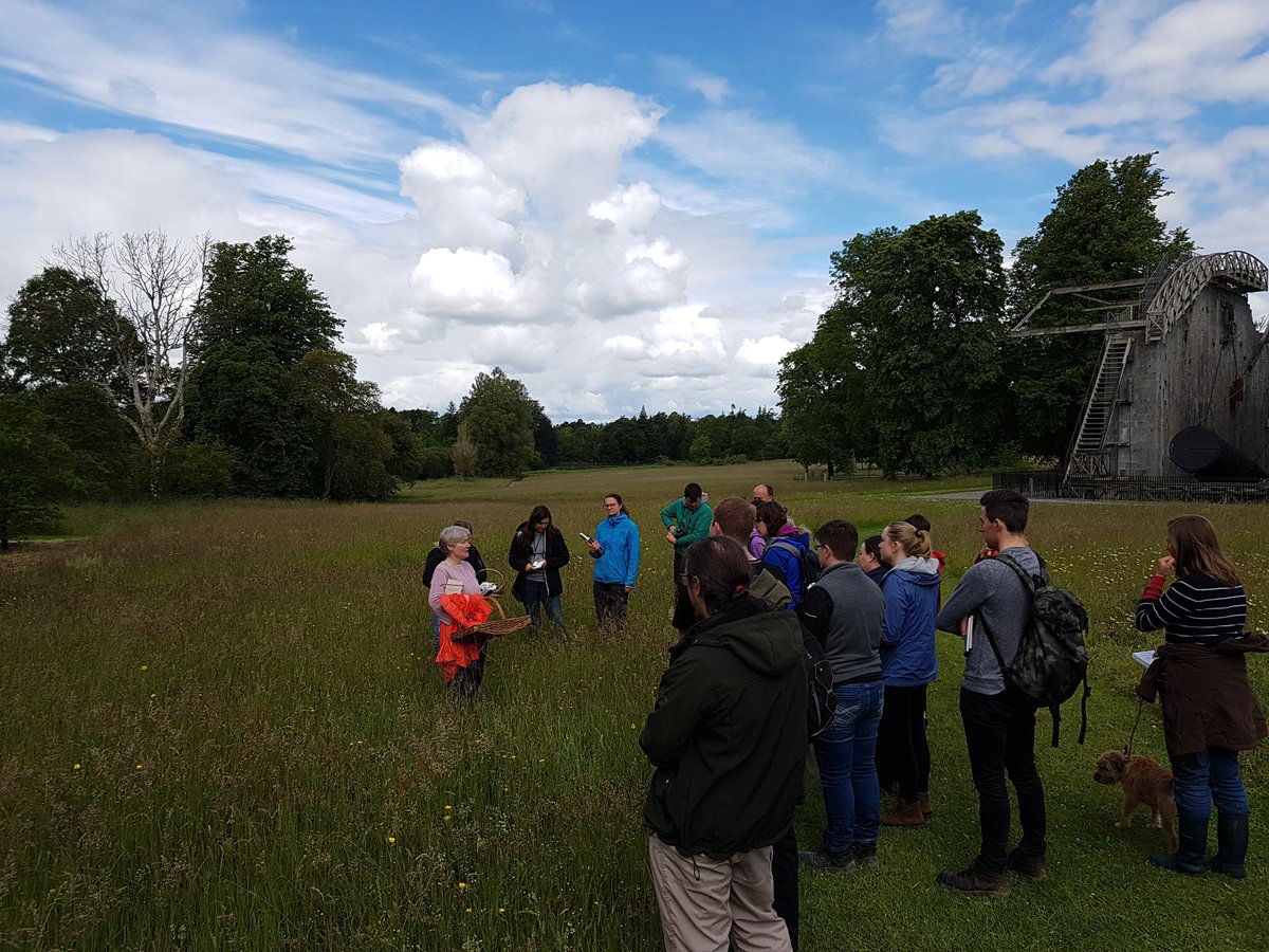BioDataCentre's tweet photo. Identifying grassland habitats at @BirrCastle with Fionnuala O'Neill of @BECecology - a wealth of knowledge! #SpringSummer2019 #WorkshopProgramme https://t.co/gVpdBqiHKo