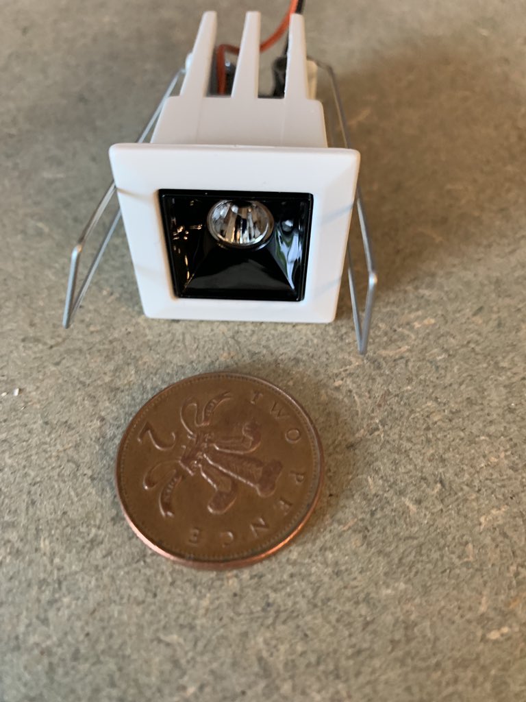 Weekend project fitting a few of these. Probably the smallest downlight in the world <a href="/iGuzzini/">iGuzzini</a> #laserblade #lightingproject