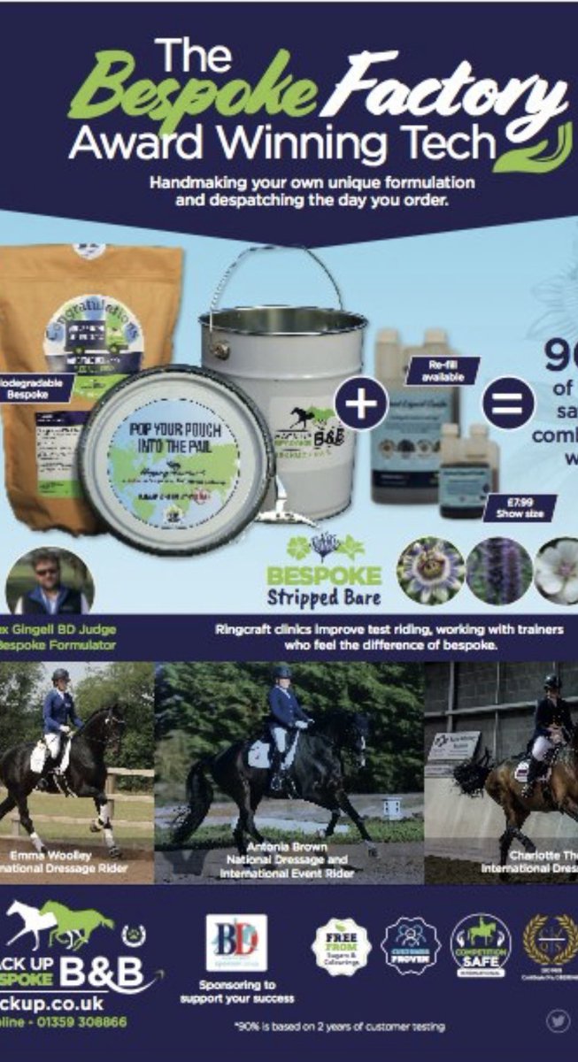 hackupbespoke's tweet image. Sneak preview of our advert in 125 year issue @horseandhound extra copies launching @DressHick @HicksteadEvents #hackupbespoke #hackupbespokefactory #justforyourhorse