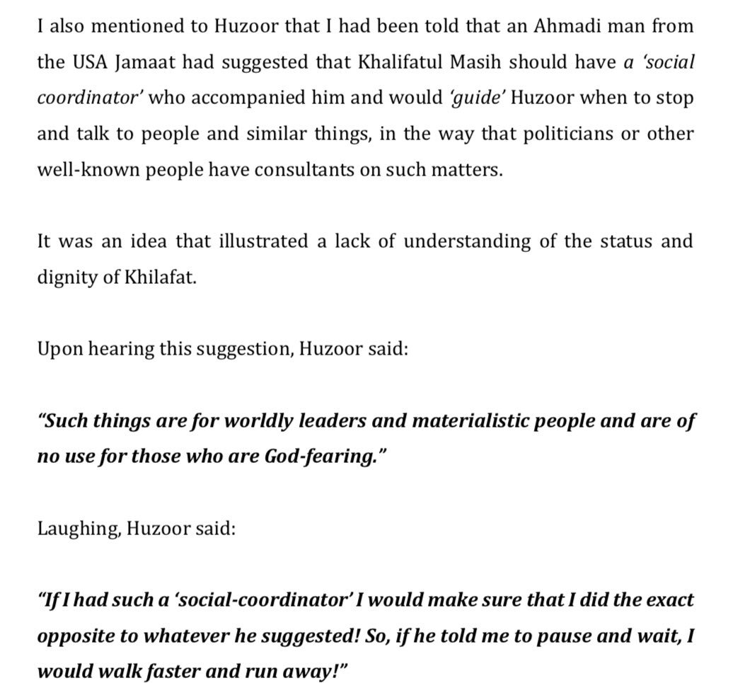 LuqmanAhmad89's tweet photo. If I had such a ‘social-coordinator’ I would make sure that I did the exact opposite to whatever he suggested!
- Hazrat Khalifatul-Masih (aba)
#iLol #NoLifeWithoutKhalifa https://t.co/kKLUZDGUp6