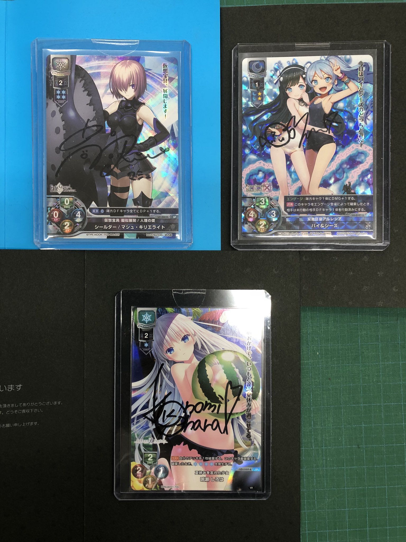 Lycee 高橋李依 直筆サイン シールダー/マシュ・キリエライト lycee リセ シールダー/マシュ・キリエライト 声優直筆サイン