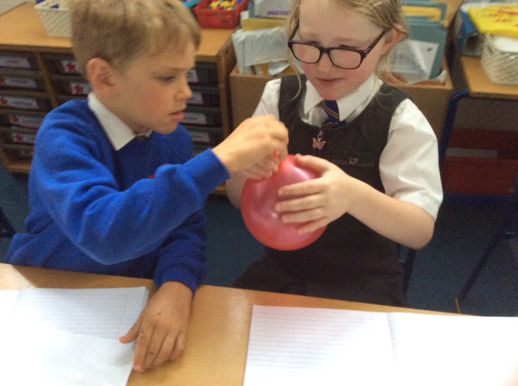 Some great investigations this week in Science. We recreated self-dispersing seeds by using blown up balloons and rolled up paper (our seeds) to investigate the effects different levels of pressure have on the distribution of seeds.