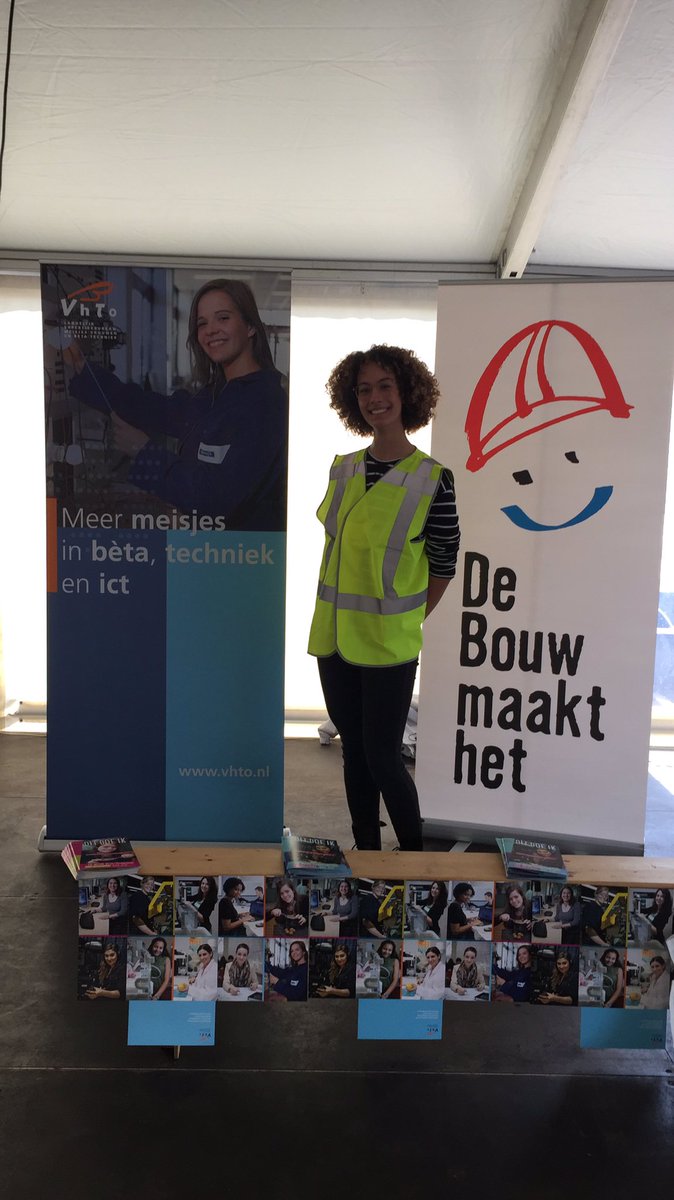 BnlVincent's tweet photo. Vrouwen in de Bouw en techniek! Hoe meer, hoe beter. #vhto #jegaathetmaken #dagvandebouw #dagvandebouwexperience https://t.co/WfCdRr2wZR