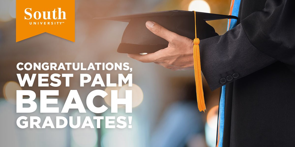 SouthU's tweet photo. A big congratulations goes to our West Palm Beach graduates! You did it! π #SouthGrad #SouthUniversity #Classof2019 #graduation https://t.co/bnQdL88z12