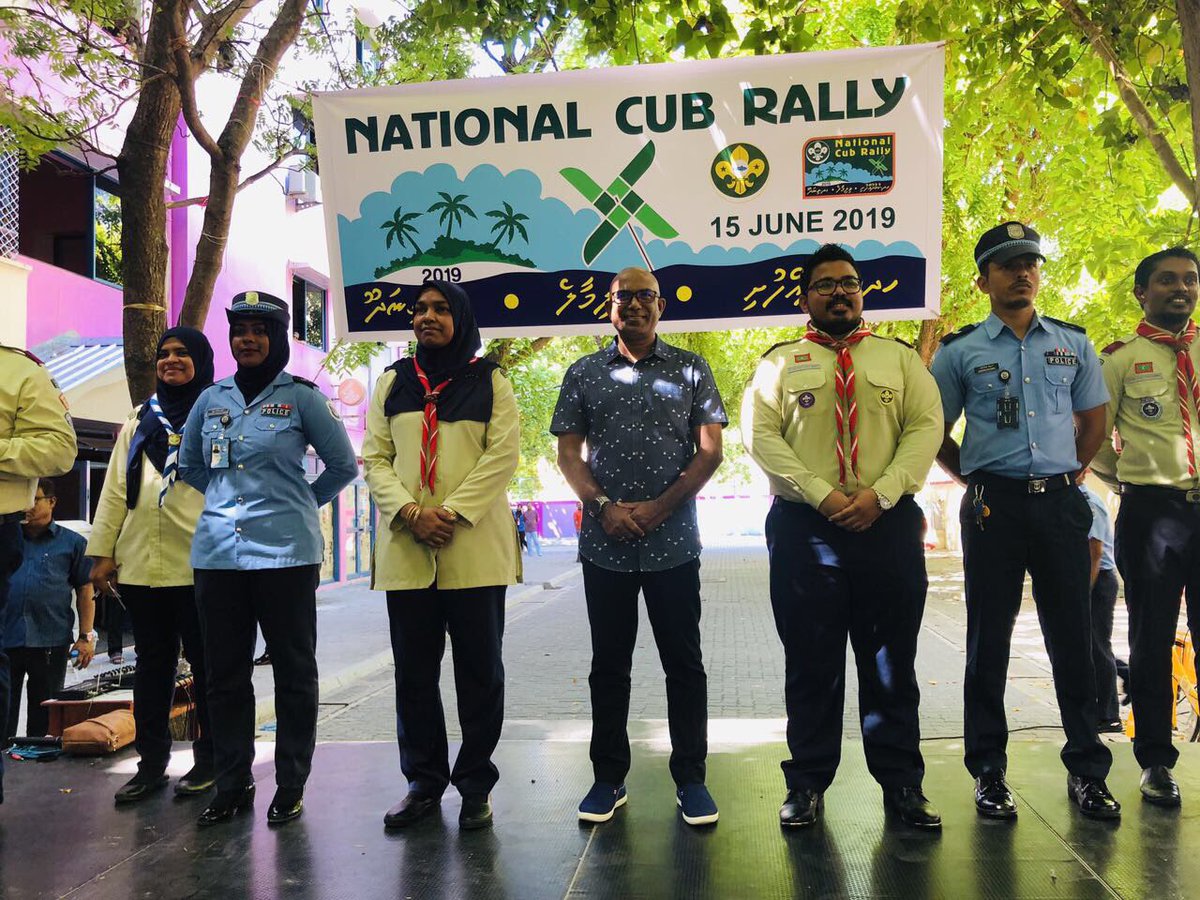 ScoutsMaldives's tweet photo. National Cub Rally 2019 taking place at HDH.Kulhudhuffushi, Villimale’, and GDH.Thinadhoo. With 1110 Cub Scouts the event started at https://t.co/r7uO7aPV44
@ScoutinginAPR 
@worldscouting 
@EducationMV 
@MinYouthSports @aisthly https://t.co/kFBNZGGFPr