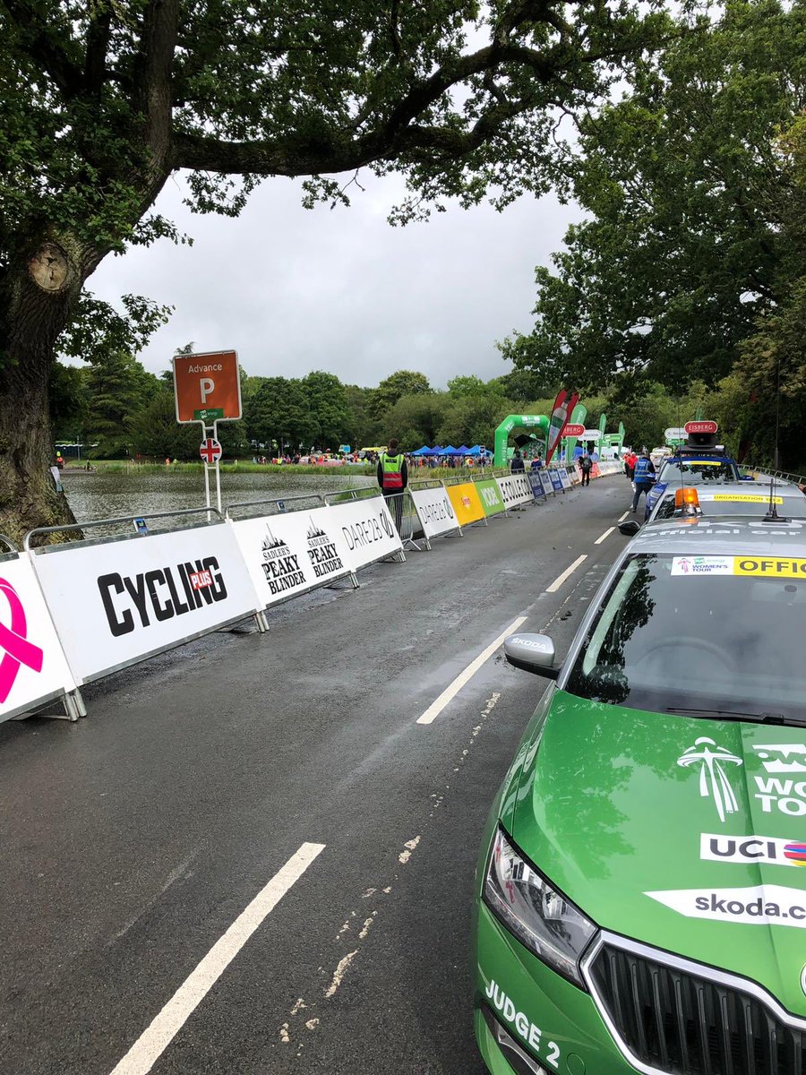 The final day of our escort duties for @thewomenstour in Carmarthen. #OVOWT