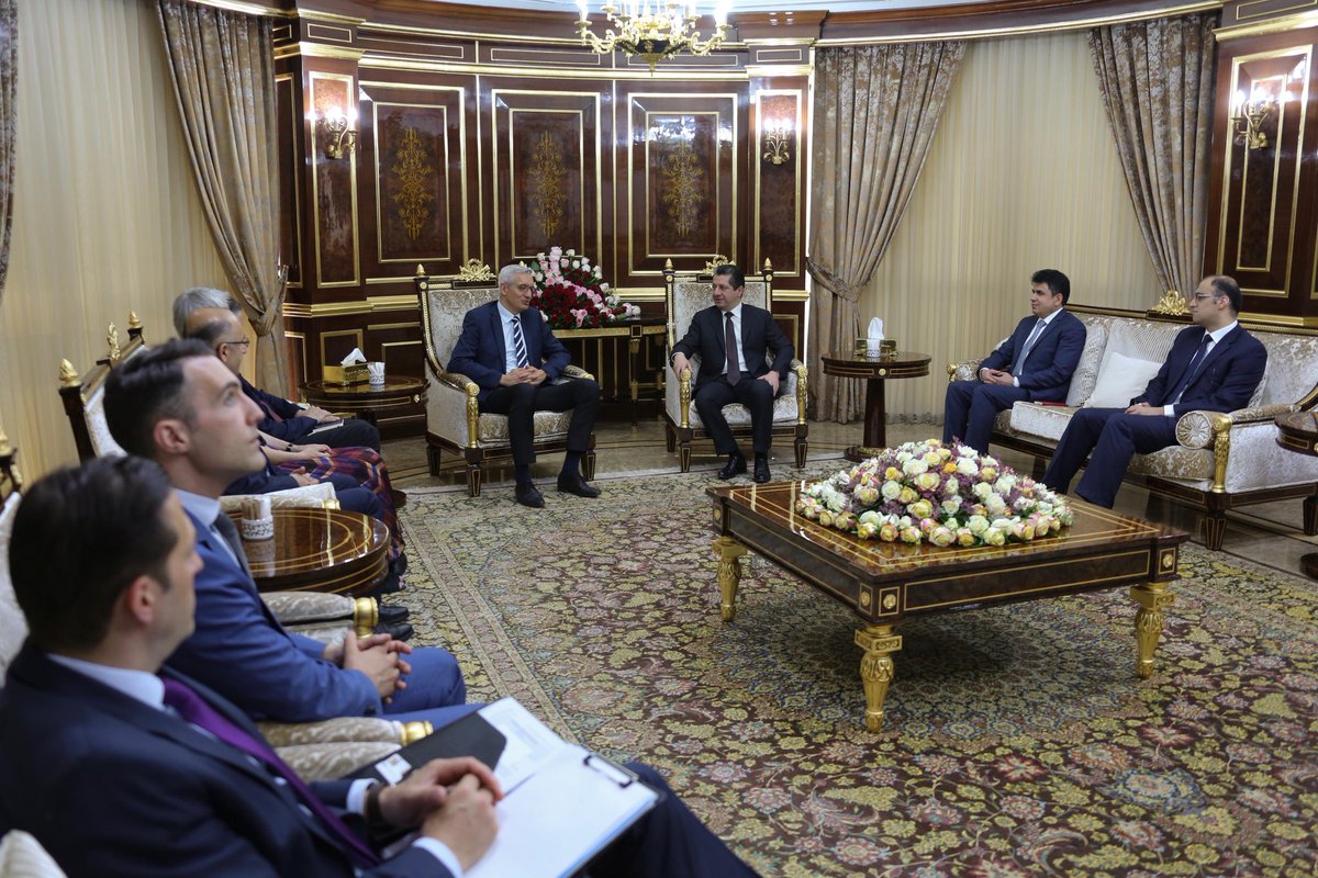 Productive meeting with German State Secretary for Economic Cooperation and Development Martin Jaeger — Discussed practical measures to diversify local economy, promote foreign investment and reduce bureaucracy for citizens and businesses. Readout: krsc.gov.krd/statements/rea…