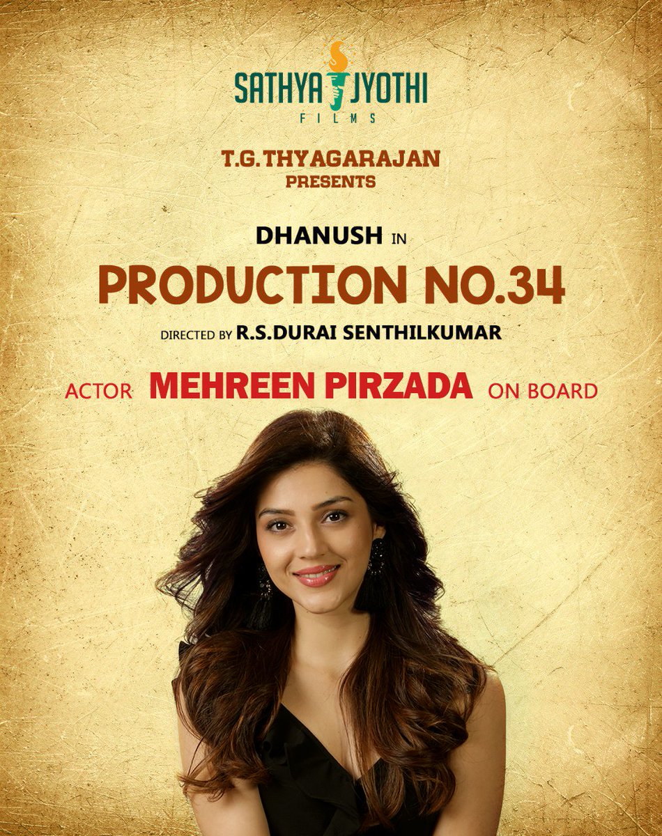 Dhanush Durai Senthil Kumar Project Gets A New Heroine Followed By Sneha 