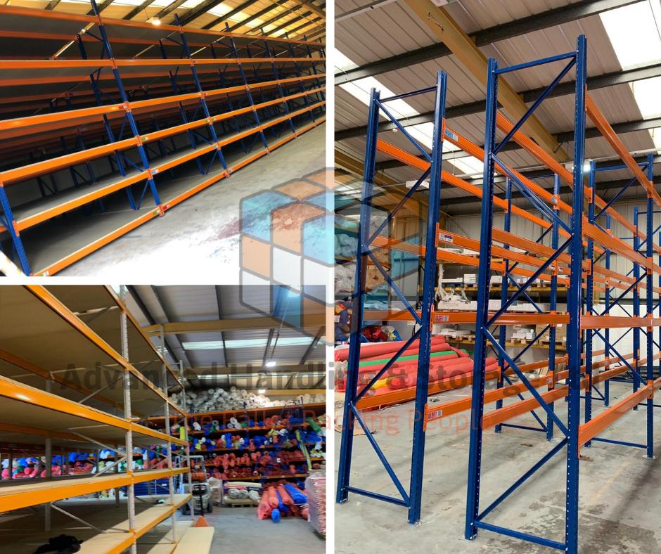 Advancedh's tweet image. Photographs of a recent second hand racking job. Great quality Stow pallet racking, supplied, delivered and installed by us..... Great work  team!
#TeamAdvanced #SecondHand #Quality