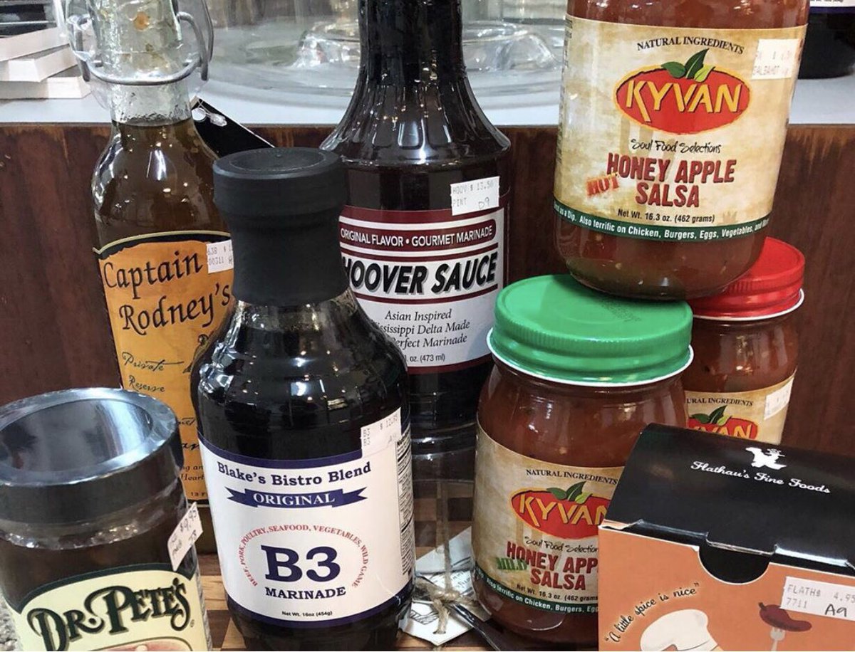 KYVAN82's tweet photo. Show Dad how much you care…Special Treasures in Winona, Mississippi got lots of ways to make his day! Check out this yummy @cherylrbailey @KYVAN82 @CaptainRodneys #HooverSauce #b3marinade #drpetes @FlathauF #flathausfinefoods #captainrodneys https://t.co/yZ7vNVwsho