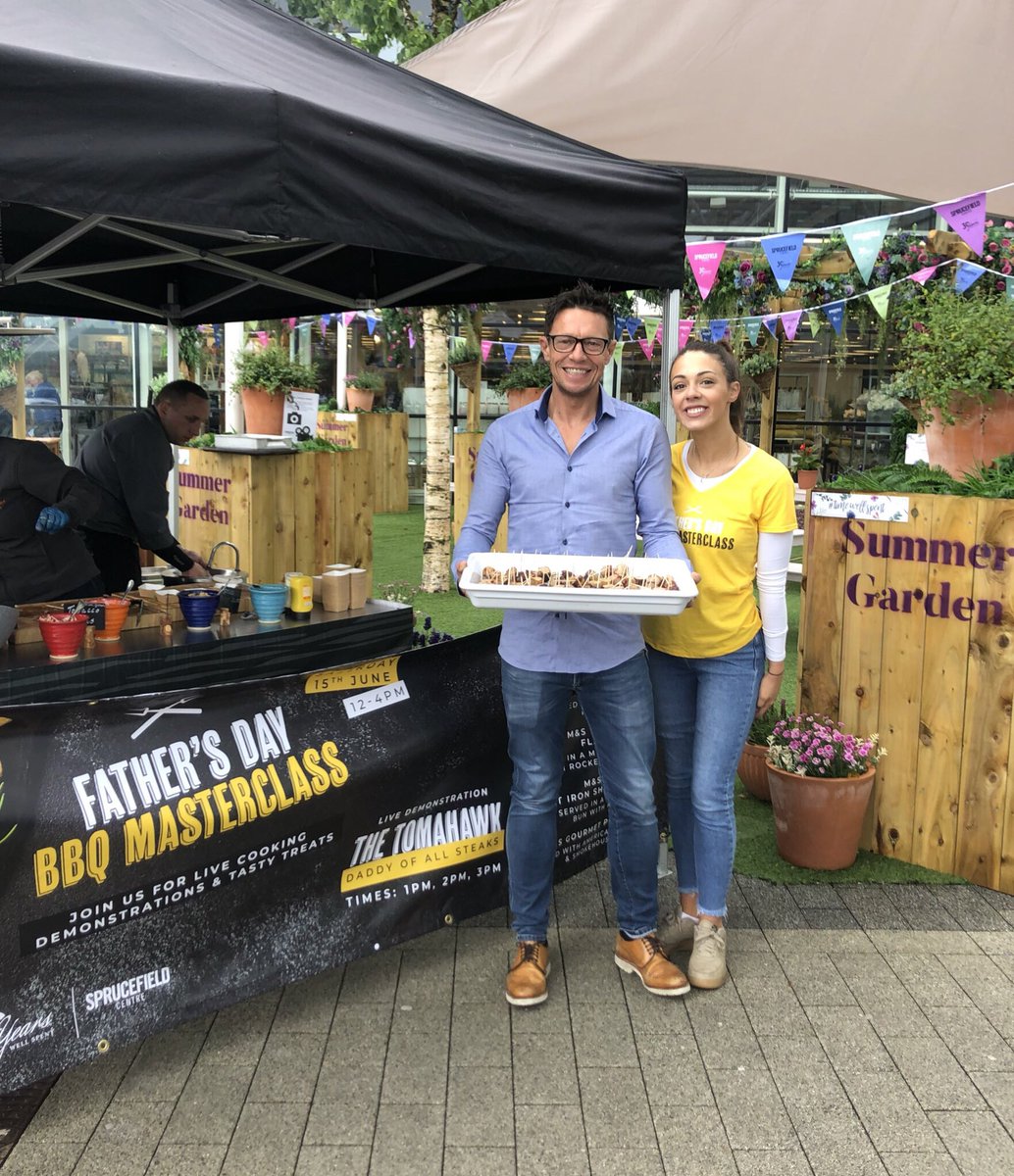 MorrowComms's tweet photo. We are celebrating Father’s Day this weekend at @SprucefieldSC with a @FoodieFolk BBQ Masterclass! Here until 4pm with @goQradio and lots of delicious food 🍽🥩 #TimeWellSpent https://t.co/XRh3k6hSPi