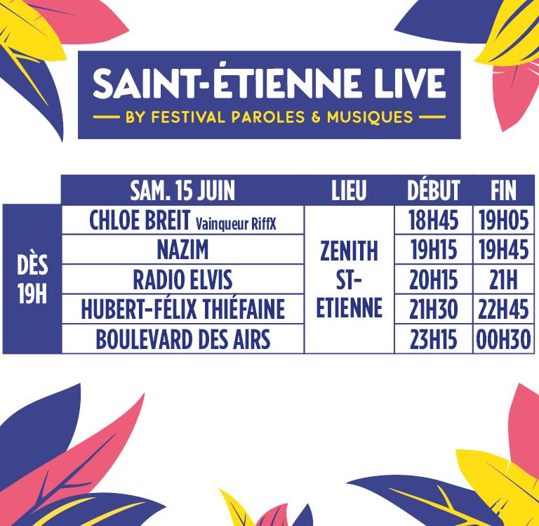 Voici le programme du jour ! 
Ouverture des portes à 17h30