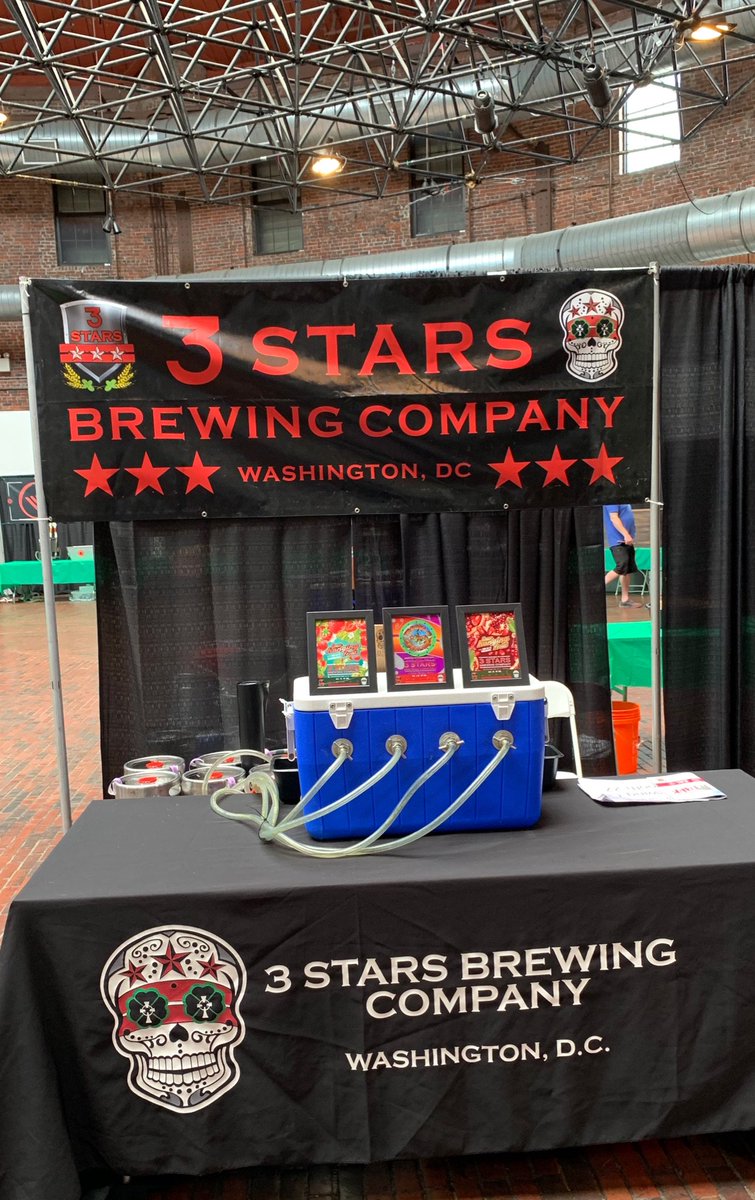 3starsbrewing's tweet photo. Last night’s #FunkBoston @BeerAdvocate fest was awesome. Looking forward to today’s sessions. Stop by and check out some of our dope fruited sours. #madeindc #craftbeer #sour https://t.co/IqM31AX5Co