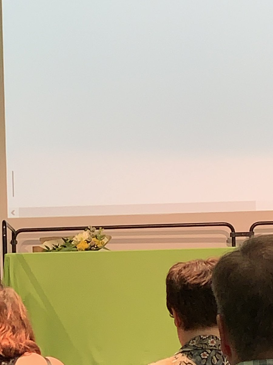 KonstaWeber's tweet photo. @lassemiettinen paikka on tyhjä. Aloittaako @veliika sihteeriuran laiskottelulla? Kysynpähän vaan. #vihreät #puoluekokous https://t.co/u9n8b1AgRM