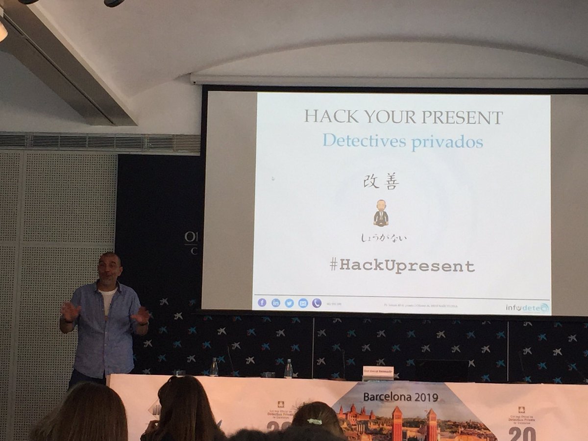 ANSWERDETECTIVE's tweet photo. Gran ponencia de @life4n6  para concluir el #detcon2019 .... el estrés ...el cancer de nuestra profesión!!  #medita @plans_plans @_DETCON_ https://t.co/losGoy7rIl