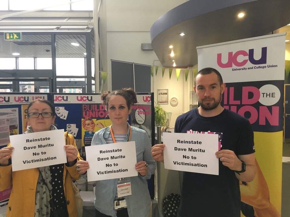 illdoitanyway's tweet photo. . @ucu stall at #UKFEchat conference today. National demo next Sat 22nd June Spon Lane, West Brom - #ReinstateDaveMuritu Event link here ➡️ https://t.co/Bmx1l9xA3V #NoRacism #noVictimisation https://t.co/eRj30xUXvb