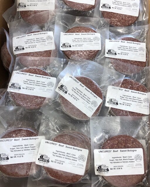 Country Vittles from Critter Hill Farm LLC is sampling their new ALL BEEF nitrate and nitrite-free Bologna and Liberty View Creamery’s Farmhouse Goat Cheese. Stop by while supplies last!
