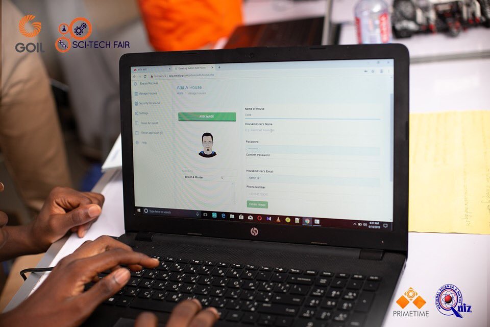 NSMQGhana's tweet photo. Students from Presec, Legon have developed an app called 'Exeatlog', which helps in keeping and managing the issuing of exeats in Senior High Schools, and to keep track of student movement. https://t.co/BRcqmfBUmW