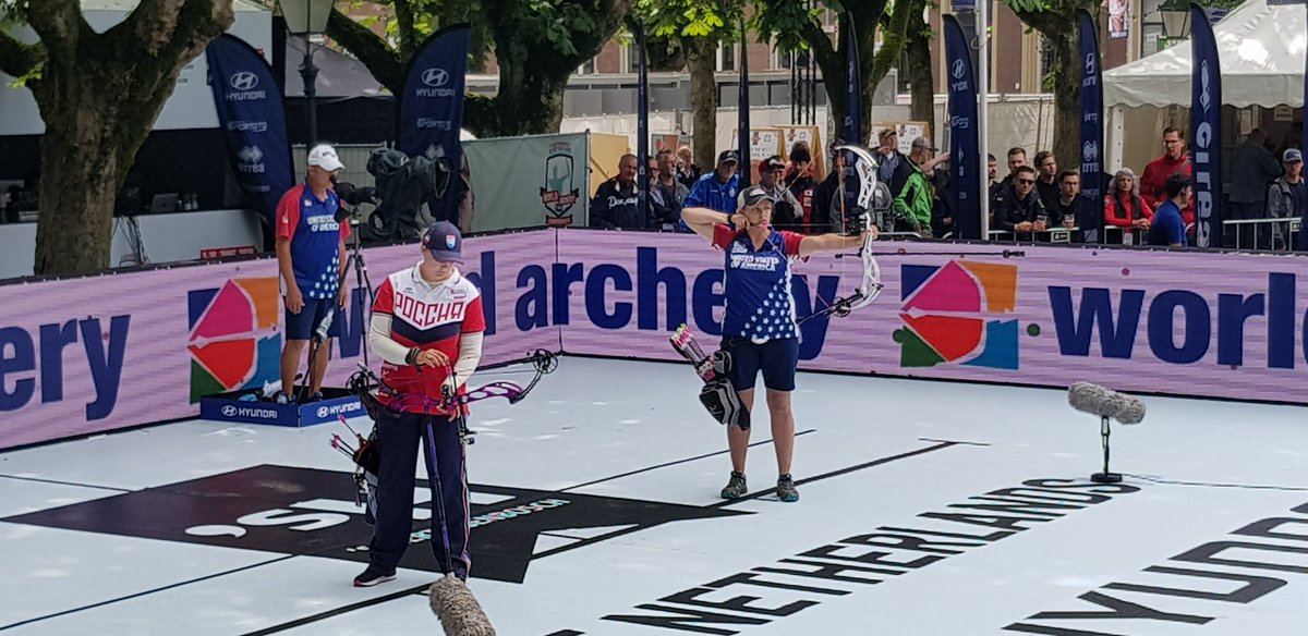 #dutcholympians#nvod#spannende strijd om het GOUD op WK Handboogschieten