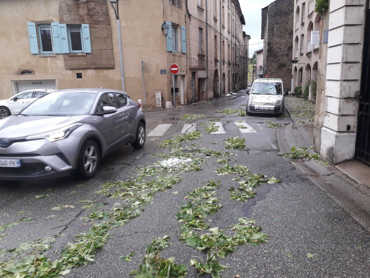 Tempête à Romans-sur-Isère 

#alerteorange #tempête #grêle