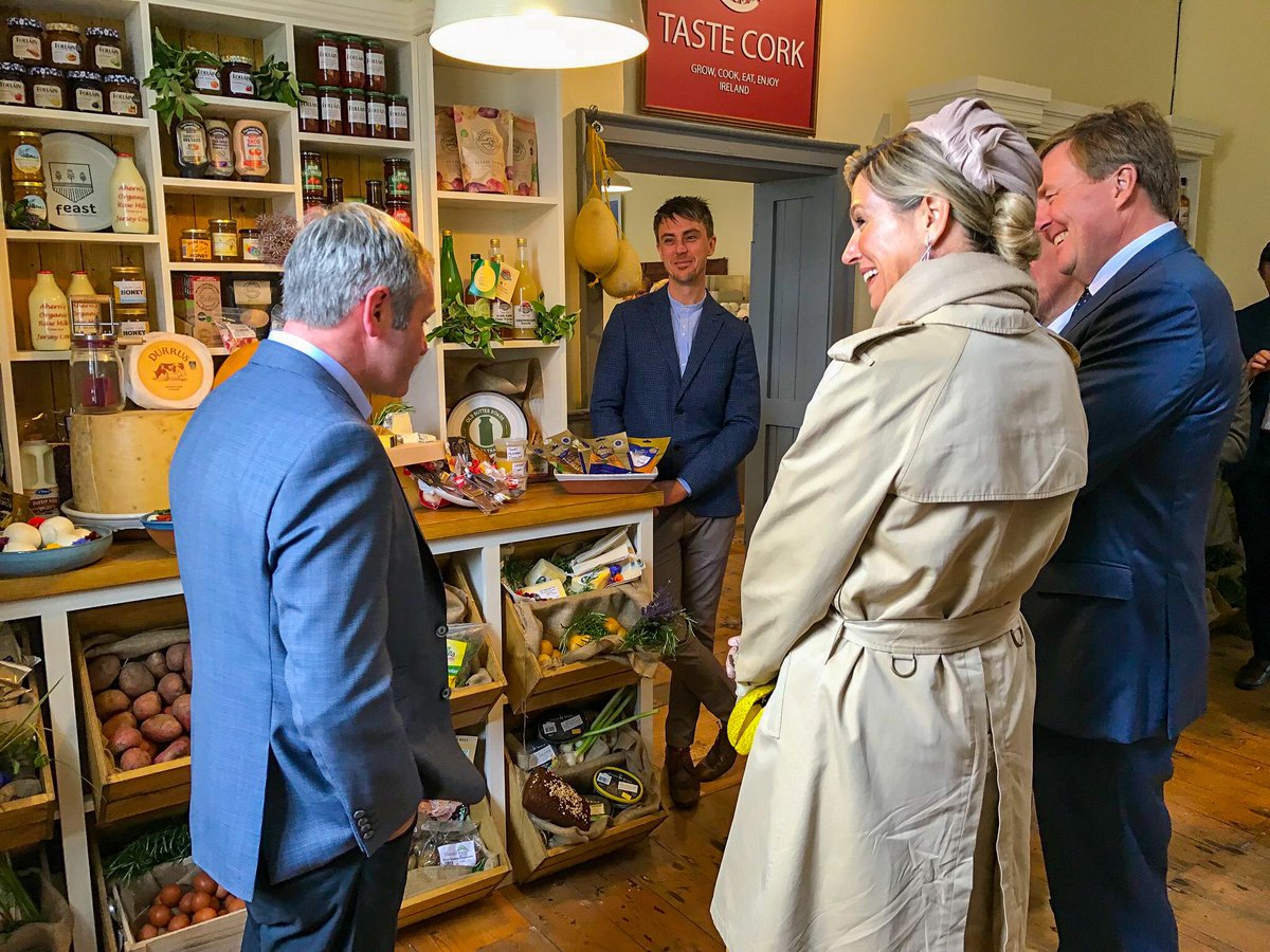 Dan Hegarty and his award winning cheese which he had the pleasure to showcase to the Dutch Royals #OldButterRoadsFoodTrails #dutchroyalvisit