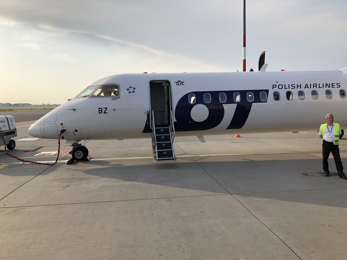 Just landed at Warsaw, connecting to Tallin #road2tnc #tnc19