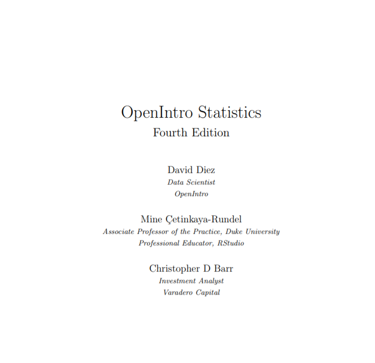 Nkumar_n's tweet photo. Day 45: 6hr - Started revisiting stats - started from summarizing data to the RV and probability distributions. I have been followed the book openintro Statistics, its super easy to grasp the concepts. #SoDS19 #100DaysOfCode #100DaysOfMLCode #100Daysofdlcode #5khrswork https://t.co/MIjhRp3WRH
