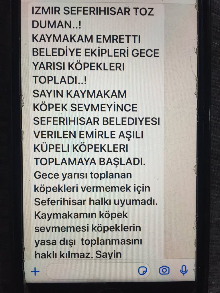 Ne oldu Seferihisar köpekler sana battımı. Kaymakam emriyle toplatılıyor <a href="/beneklizencefil/">Atölye Benekli Zencefil</a> <a href="/RuhatMengi34/">Ruhat Mengi</a> <a href="/izmirbld/">İzmir Büyükşehir Belediyesi</a> <a href="/tuncsoyer/">Tunç Soyer</a>