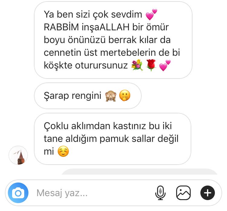 Bir Şal sayfası için fazlasıyla mutluluk verici bi mesaj değil mi sizcede😍🌸