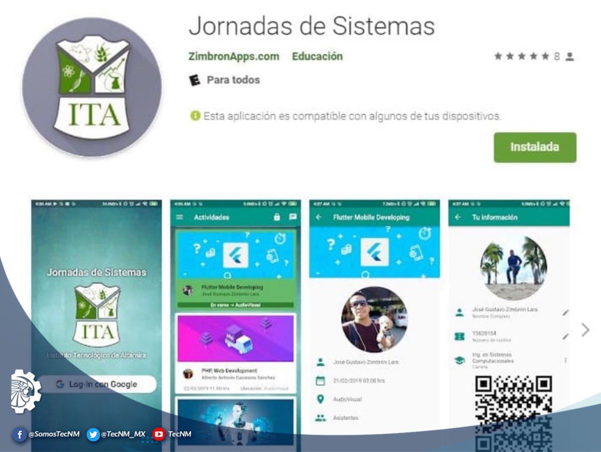TecNM_MX's tweet photo. #OrgulloTecNM
José Zimbrón Lara, estudiante del #TecNM campus Altamira, desarrolla aplicaciones web, en Android e iOS, personalizadas y a la medida de las necesidades de sus clientes ubicados no solo en México sino también del extranjero.
Leer más 👉🏻 https://t.co/7innyZo70m https://t.co/QPXDAoZlxl